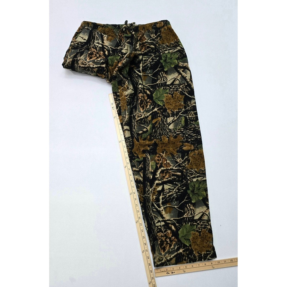 Cabelas VTG Mens XL Camo Flannel Seclusion 3D Pants Forest Leaf Camo Hunting - Picture 10 of 13